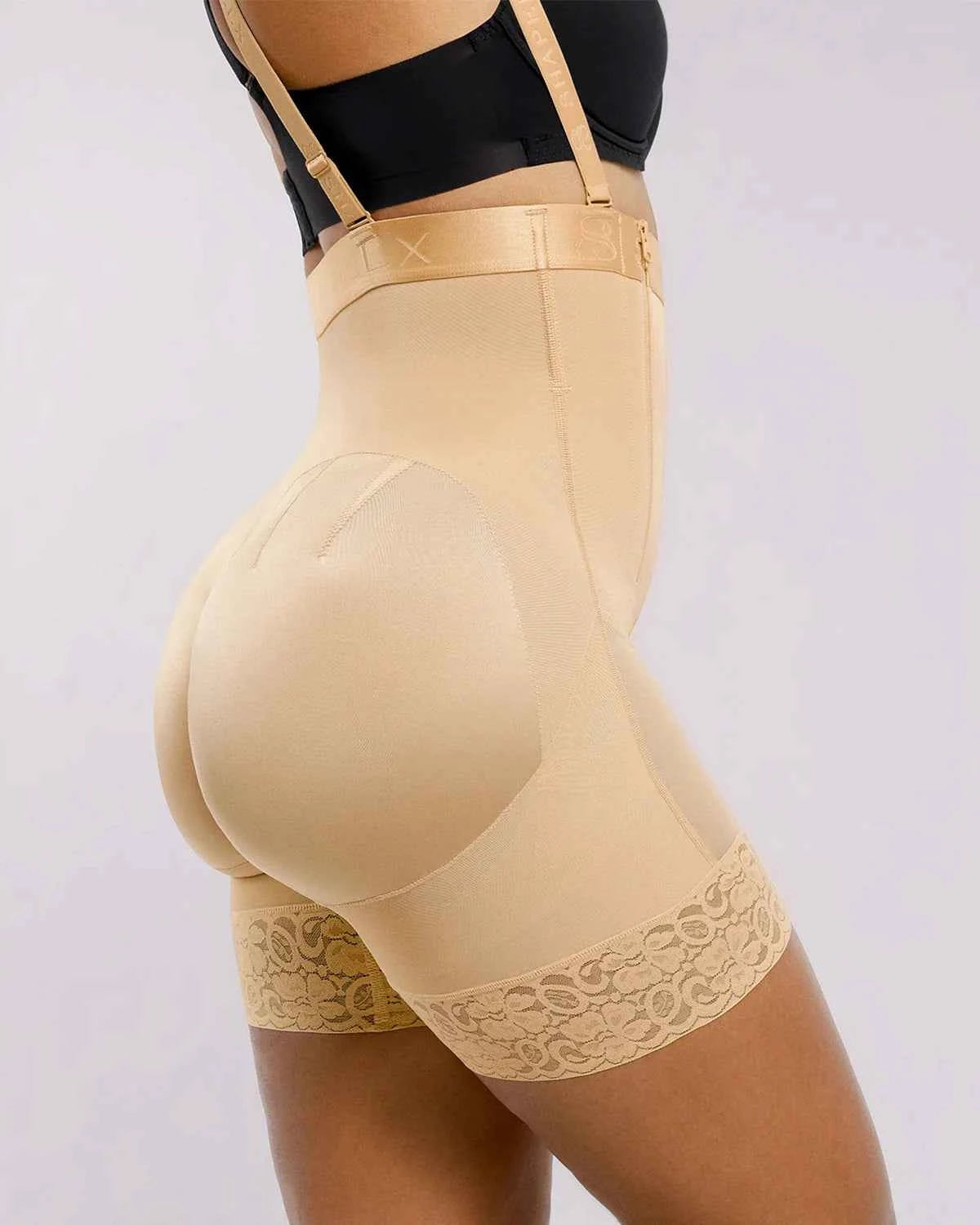 BOOT-YEAH™ AirSlim® Postpartum Support Short - Black Lace