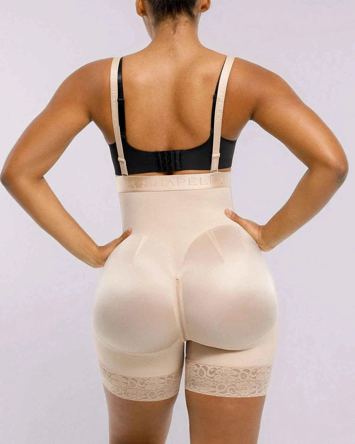 BOOT-YEAH™ Midi Shaping Shorts - Black Compression Lace
