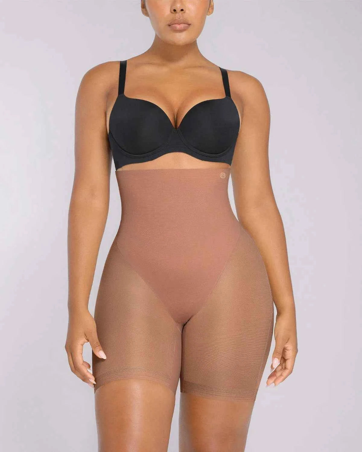 Boot-Yeah Midi Shorts - Black Mesh