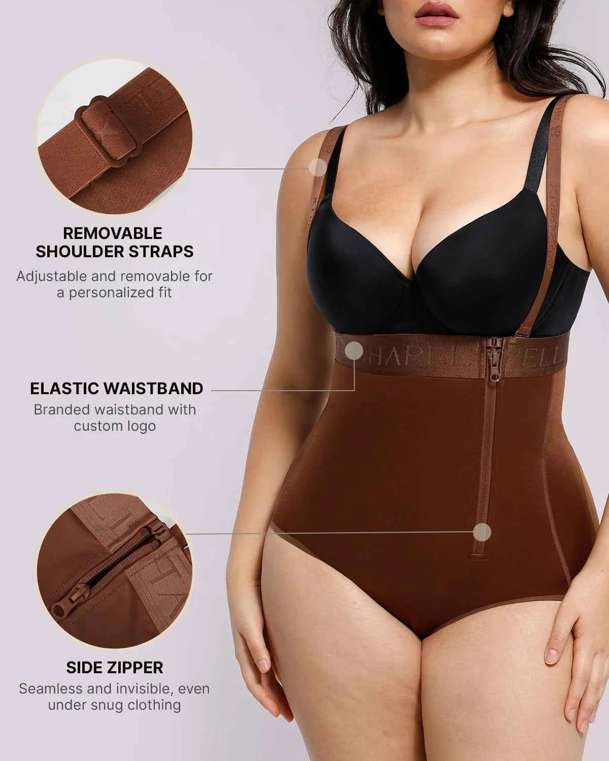 BOOT-YEAH™ High-Waisted Brief - Black Shaping Silhouette