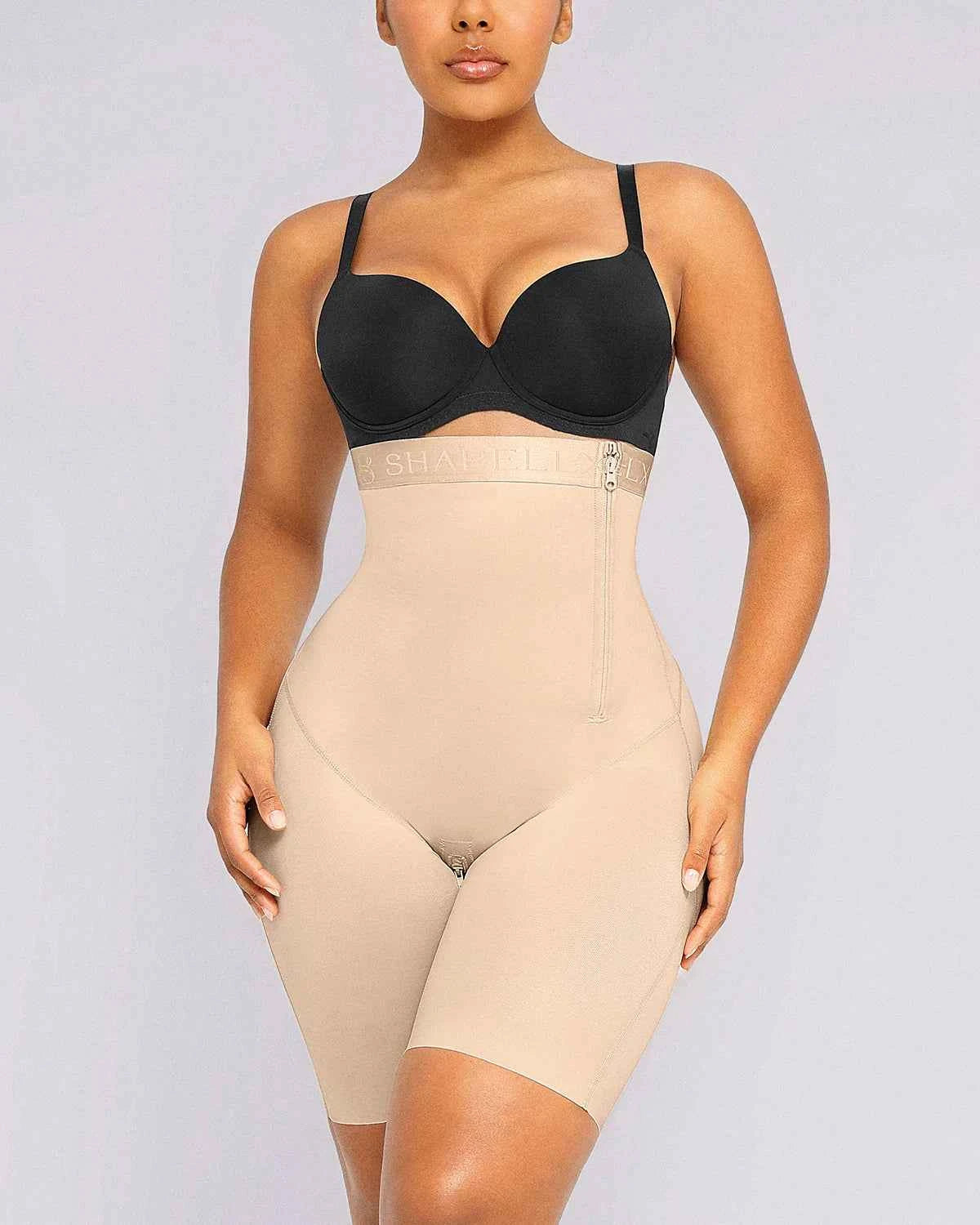 BOOT-YEAH™ Mini Shorts - Black High-Waisted Shaping
