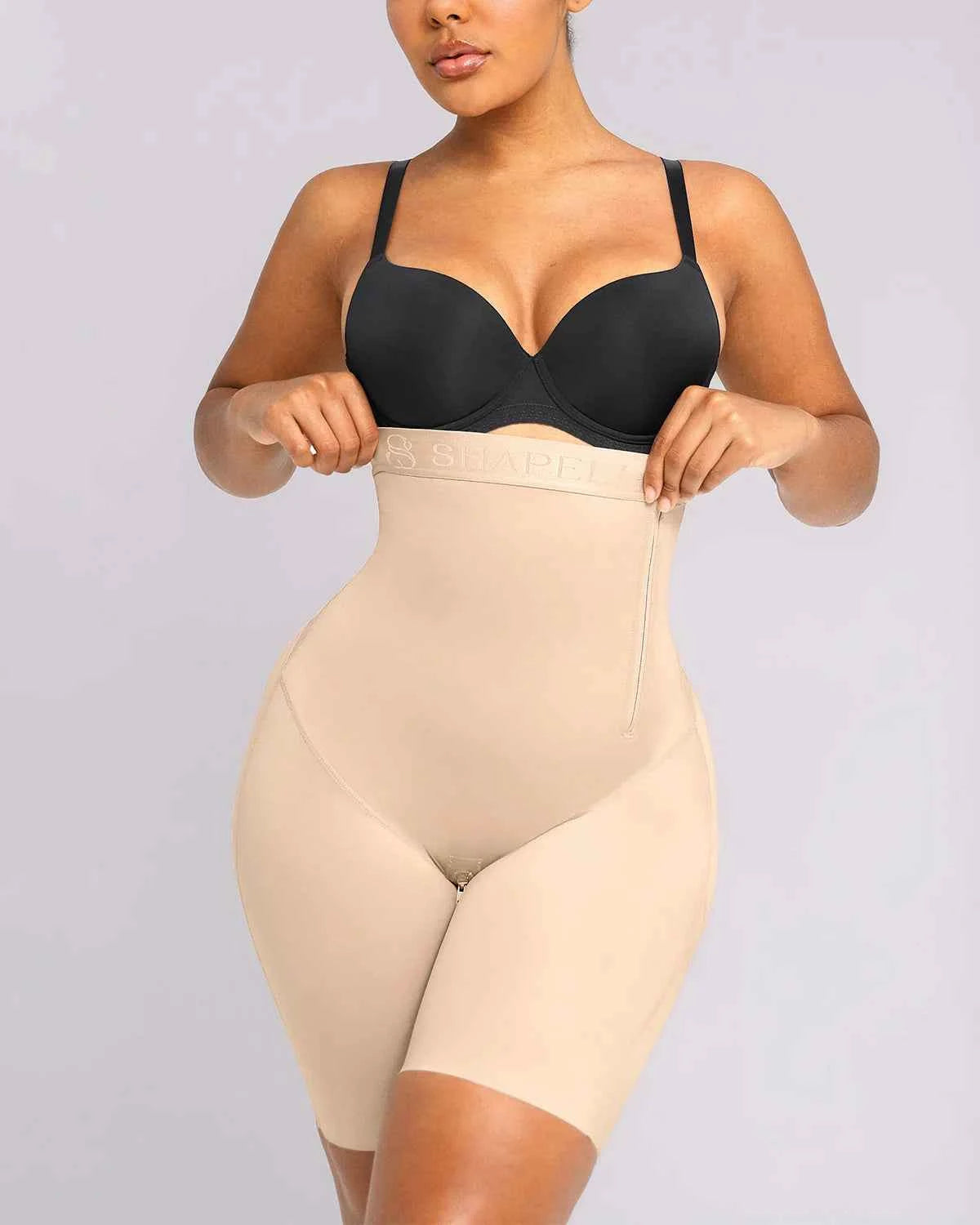 BOOT-YEAH™ Mini Shorts - Black High-Waisted Shaping