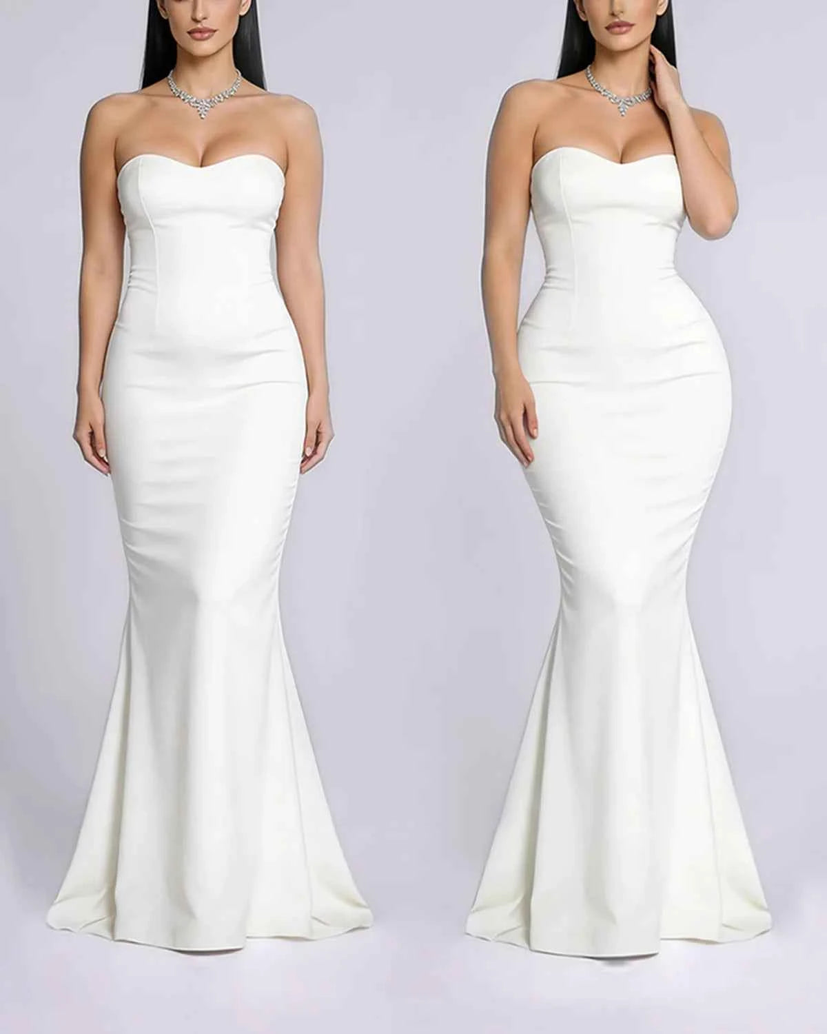 Bare Essentials Midi Dress - Black Tummy Control