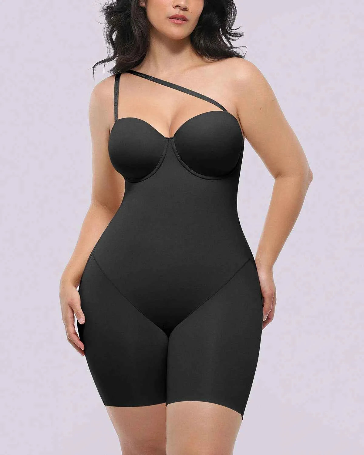 Bare Essentials Midi Dress - Black Strapless