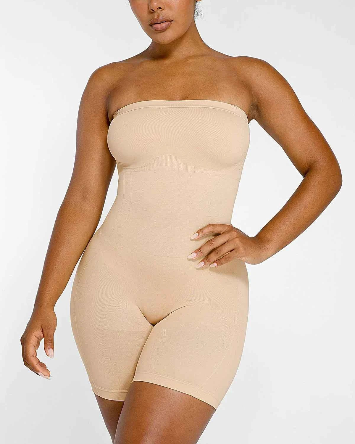 Bare Essentials Strapless Bodysuit - Skin-Friendly Sculpting