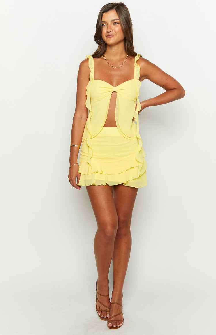 Caspian | SLEEVELESS RUFFLE MINI SUMMER CASUAL DRESS