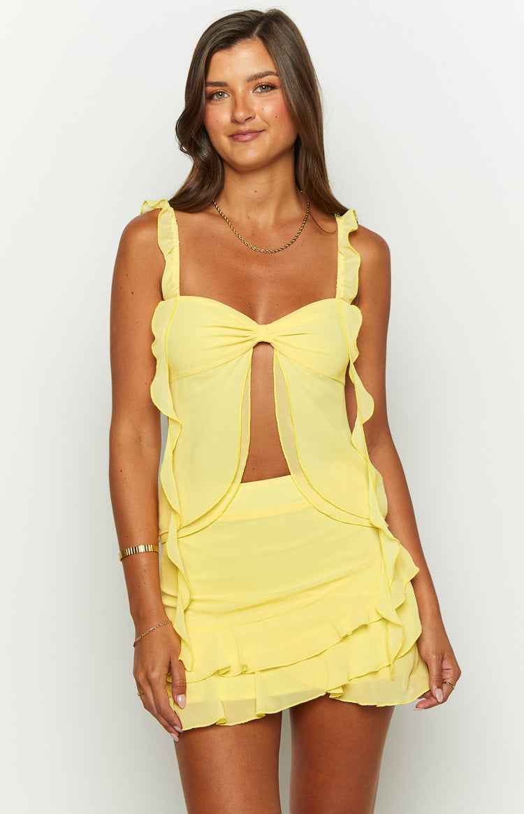 Caspian | SLEEVELESS RUFFLE MINI SUMMER CASUAL DRESS