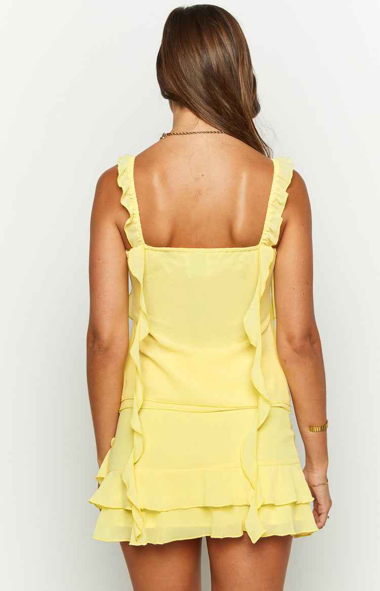 Caspian | SLEEVELESS RUFFLE MINI SUMMER CASUAL DRESS
