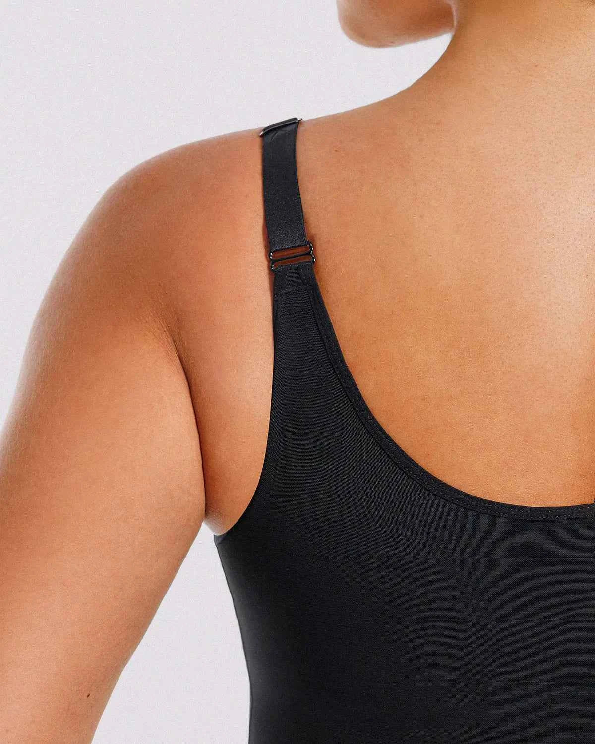 Curve Code™ Maxi Bodysuit - Black Breathable Smoothing