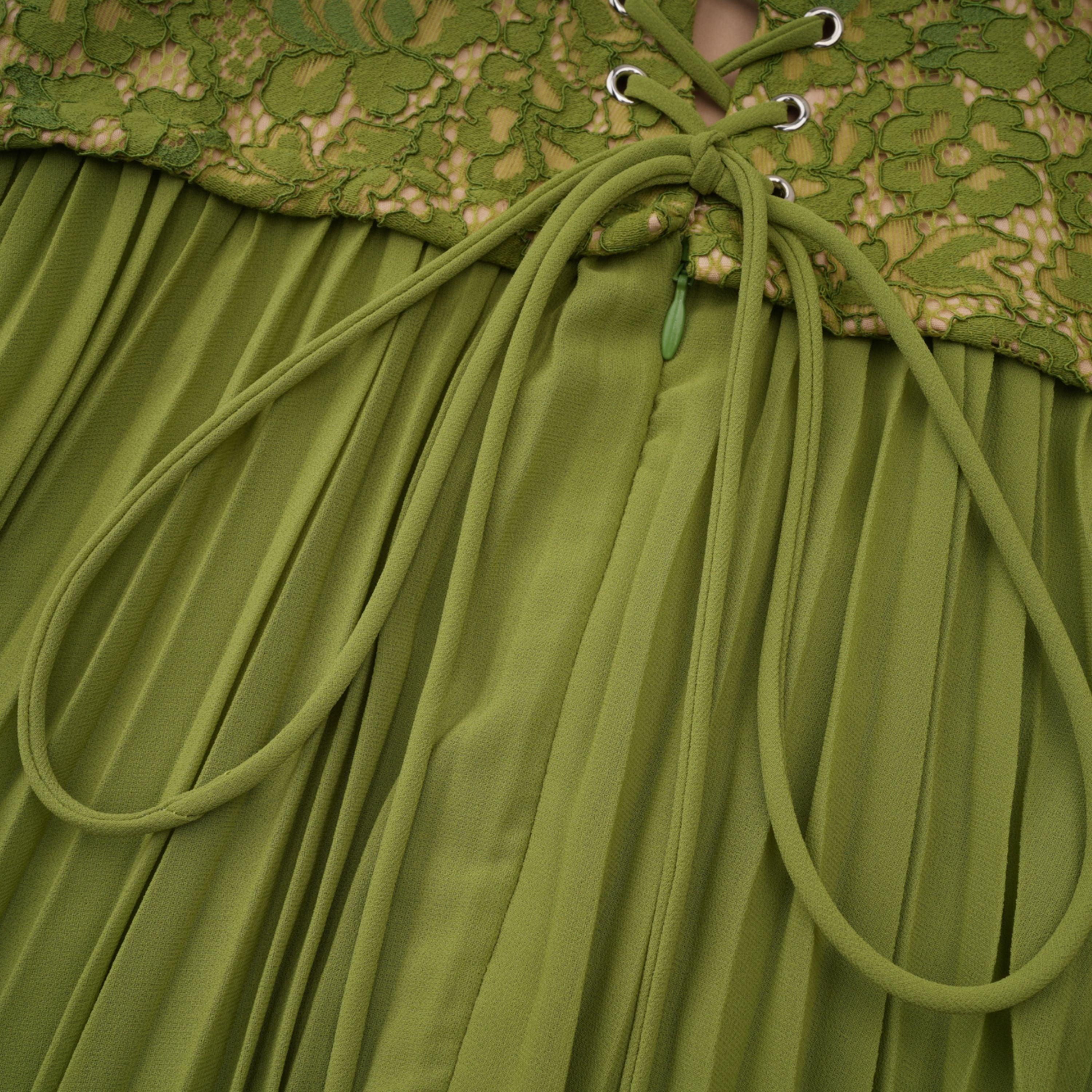 Isaline Emerald Corset Maxi Dress