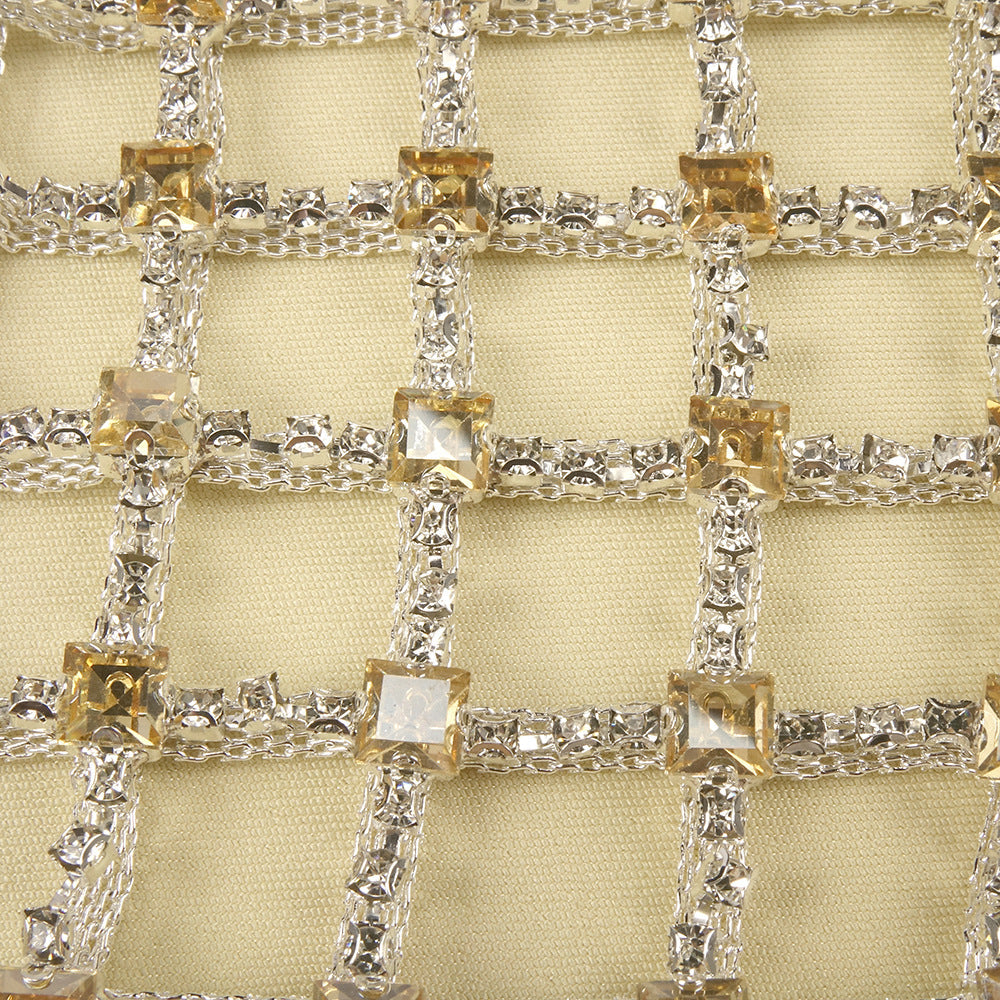 Désir Beaded Backless Maxi Dress Gold