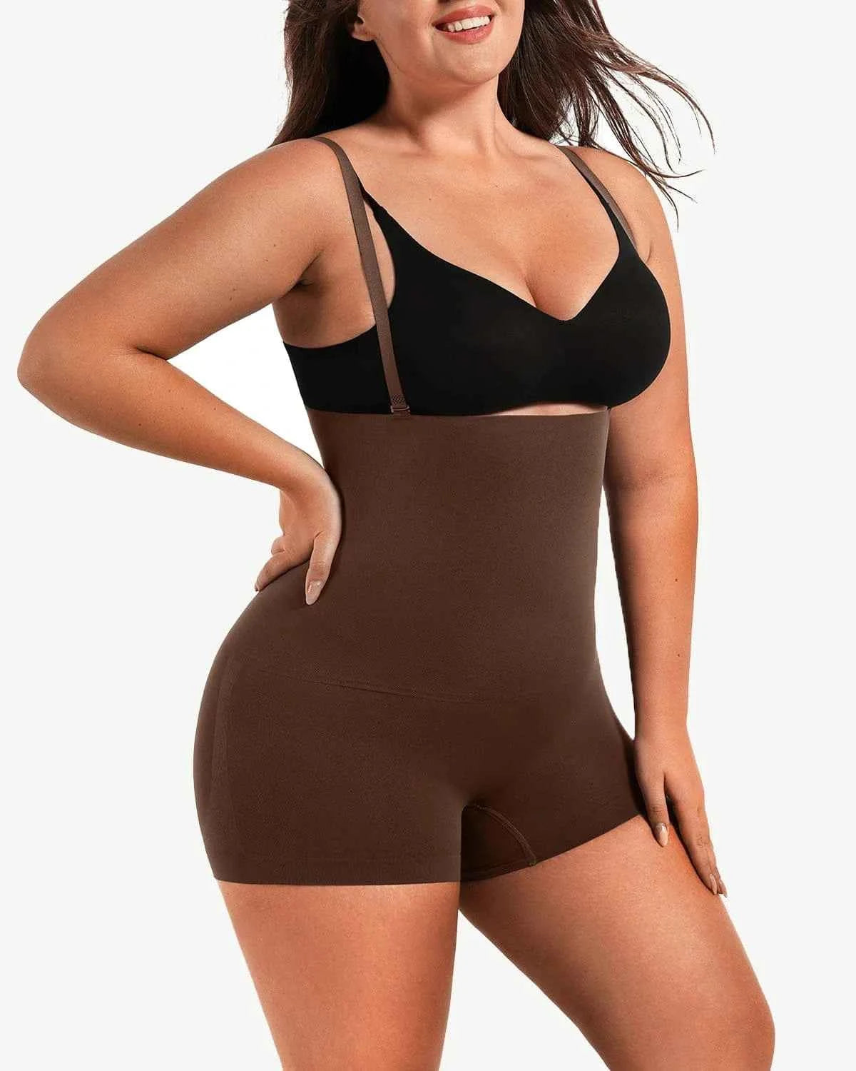 Bare Essentials Eco Shaper Boyshort - Black Seamless