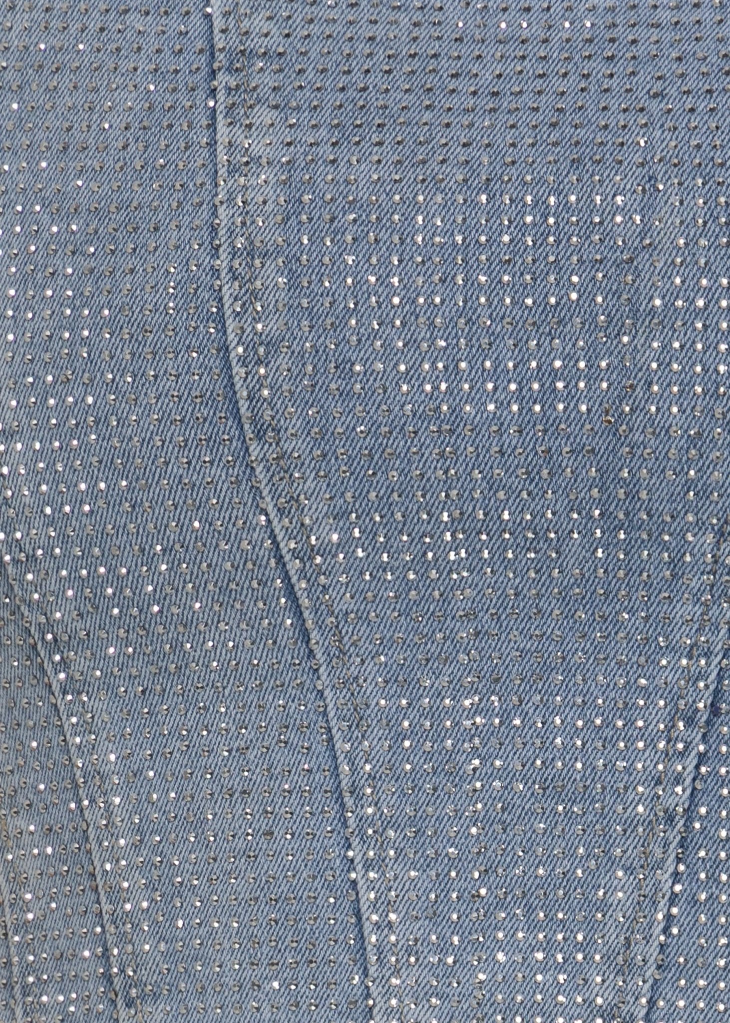 Forever Sparkle Diamante Corset Top - Blue