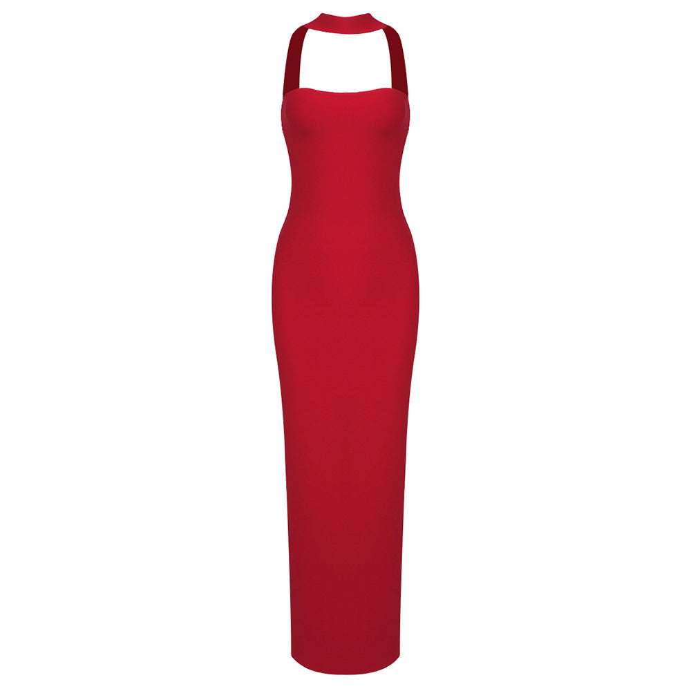 Clémence Strapless Evening Maxi Dress