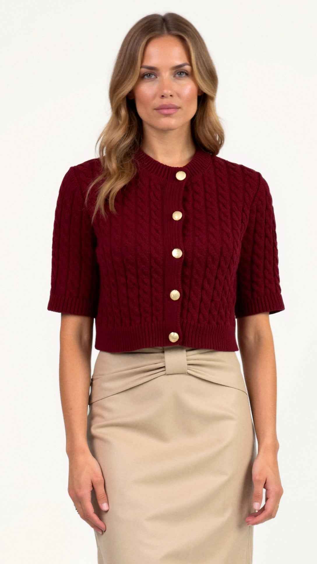 Faith Knit Crop Cardigan
