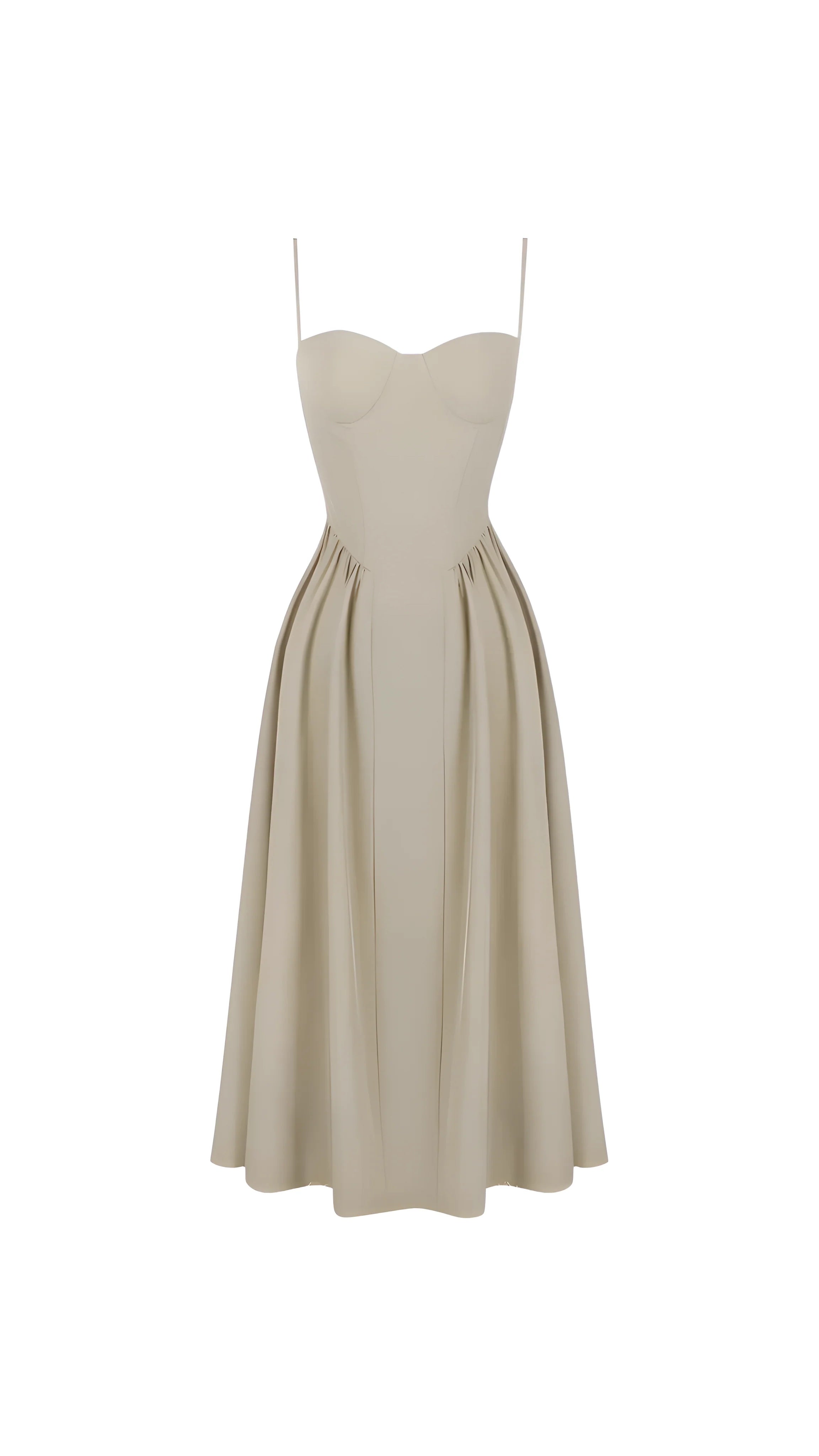 Kara Navy Blue Midi Dress - ICYBOO