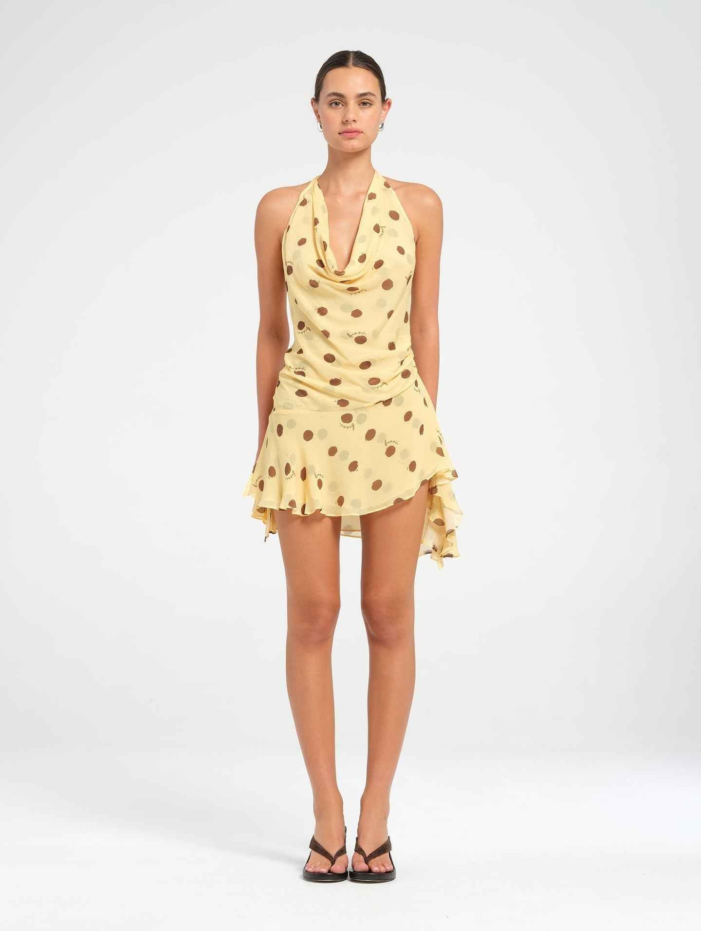 Harlow | SLEEVELESS RUCHED MIDI PARTY COCKTAIL DRESS