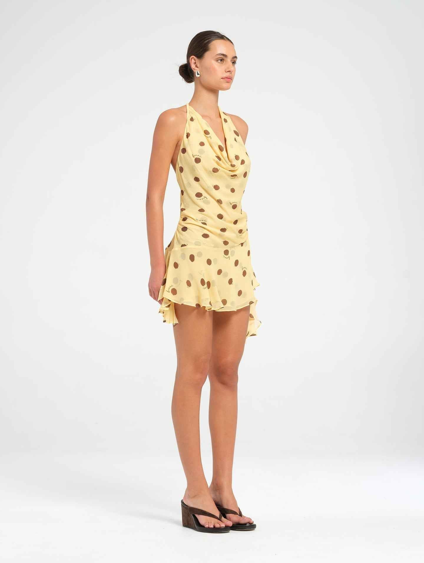 Harlow | SLEEVELESS RUCHED MIDI PARTY COCKTAIL DRESS