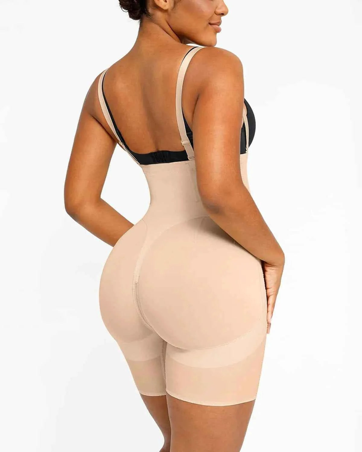 Curve Code™ Mini Sculpting Shorts - Black X-Shaped