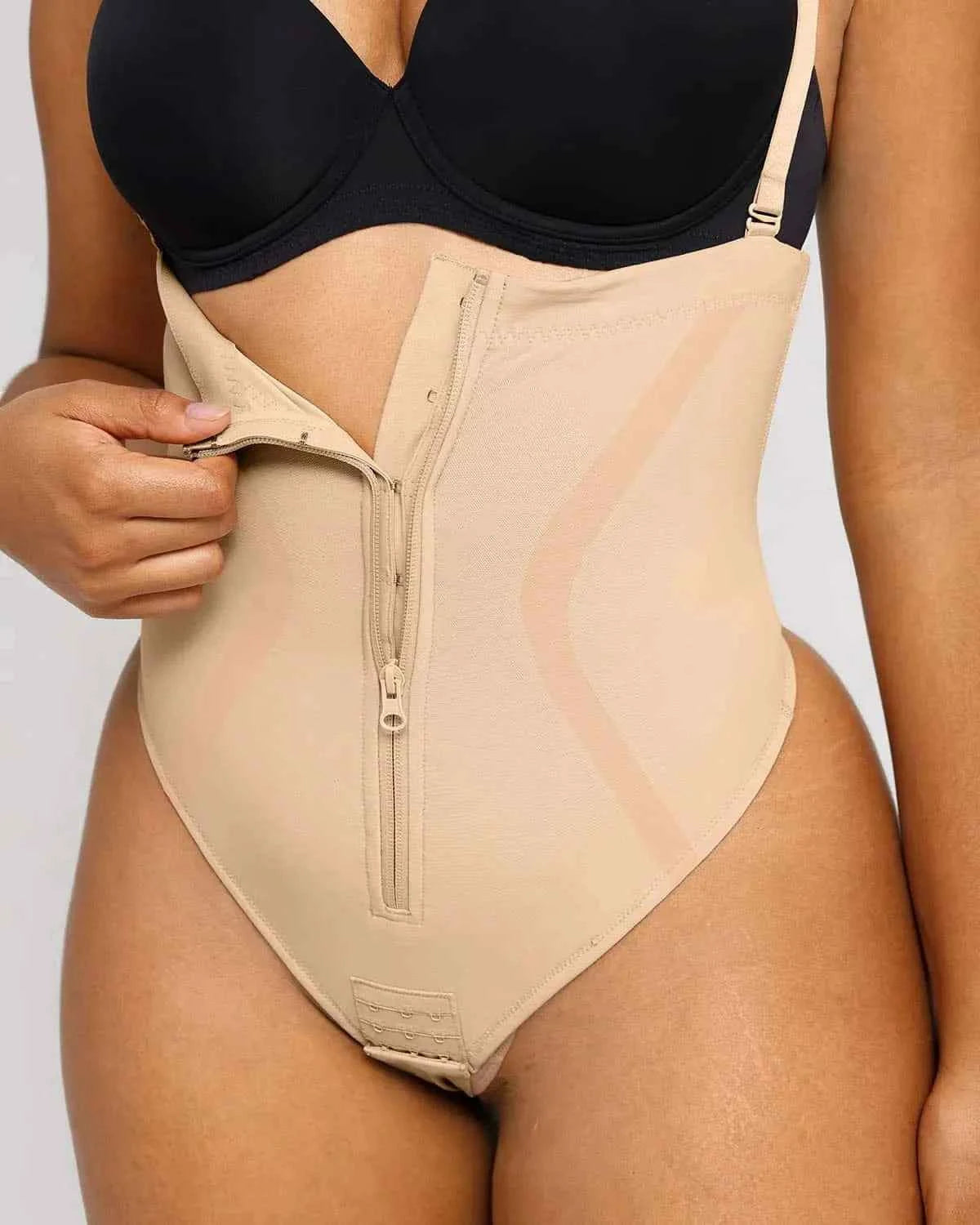 Curve Code™ Sculpting Thong - Black X-Shape Design