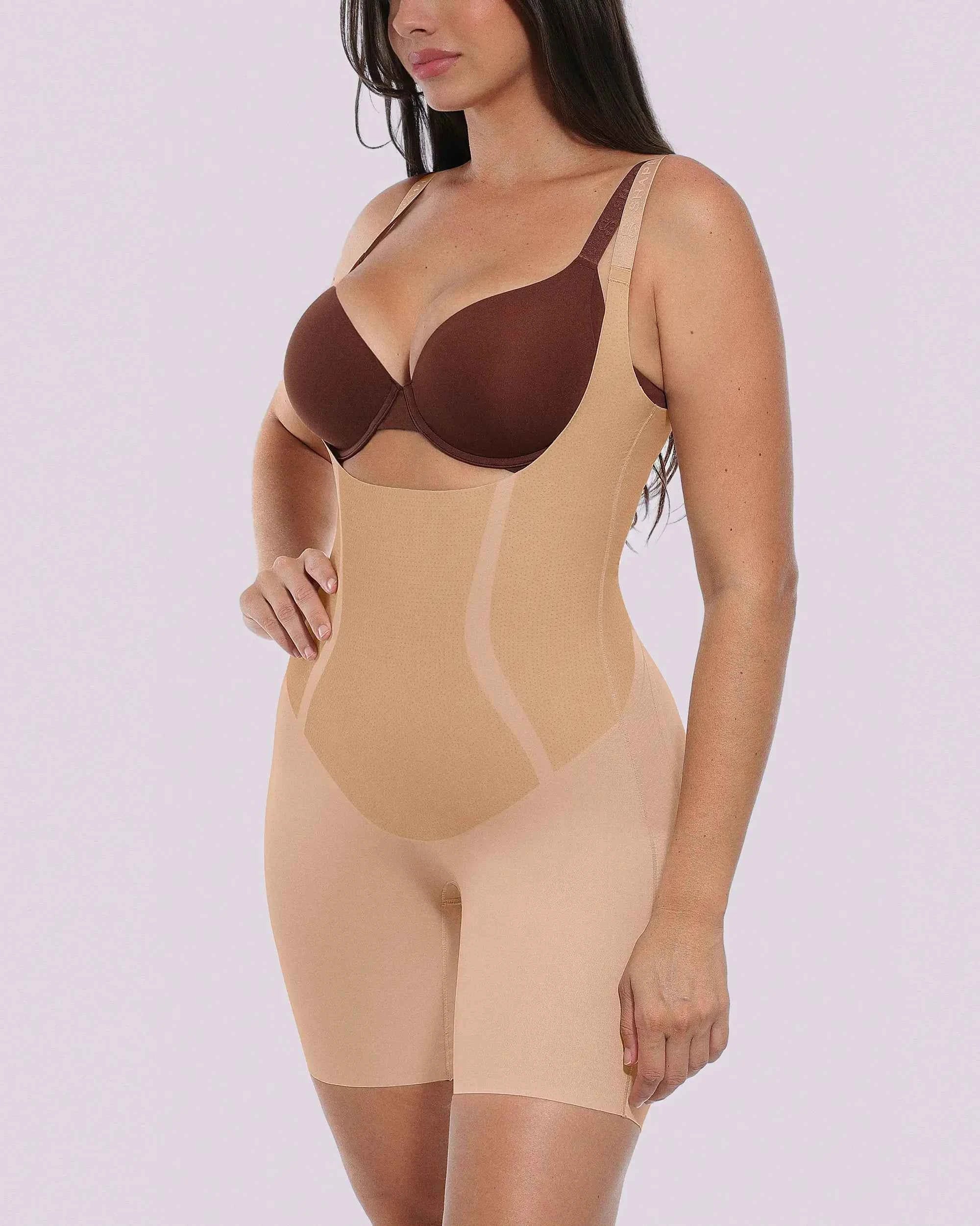 Curve Code Bodysuit - Black LYCRA®FitSense™ Shaping