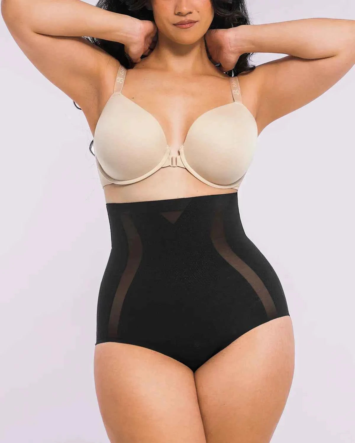 Curve Code™ High-Waisted Brief - Black Smoothing Shapewear