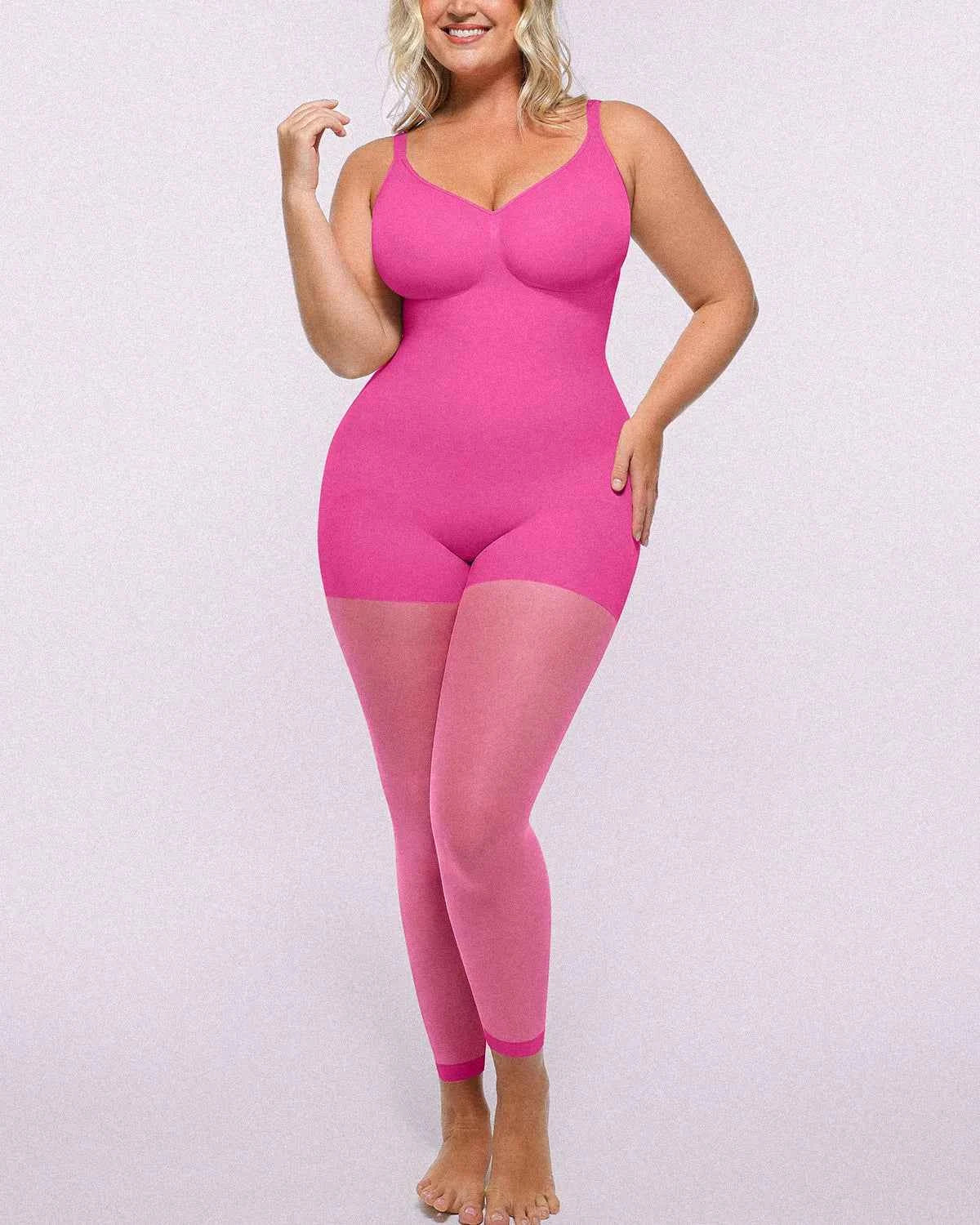 MistWeave Maxi Dress - Black Seamless Shapewear