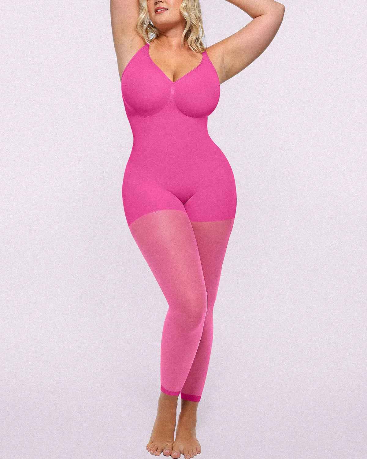 MistWeave Maxi Dress - Black Seamless Shapewear