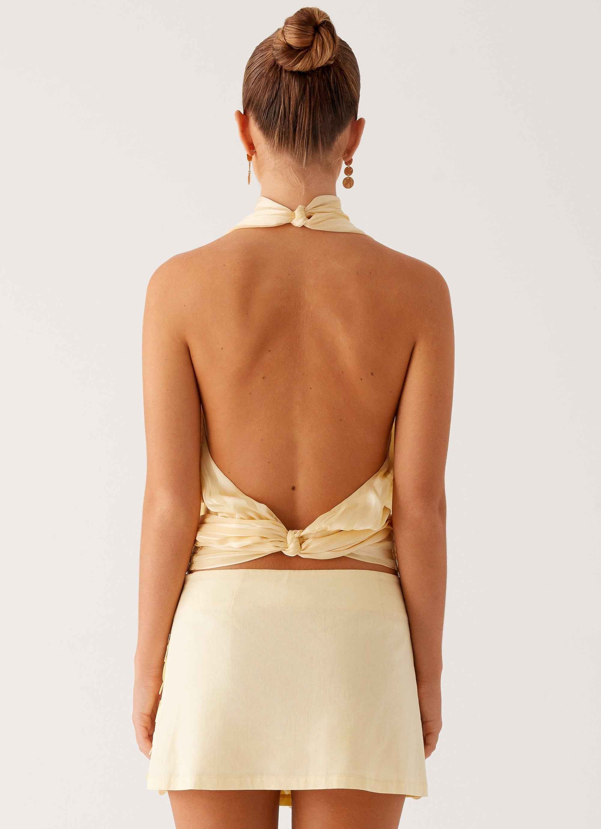 Movie Star Mini Skirt - Yellow