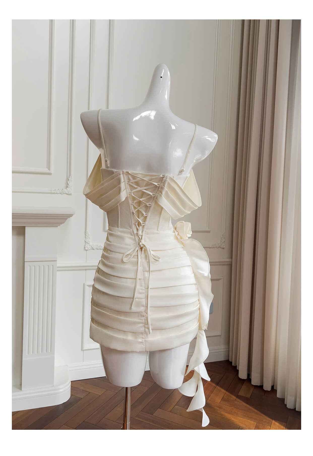 Vanille Strapless Corset Mini Dress