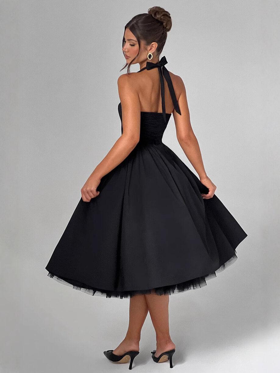 Margaux Halter Neck Midi Dress