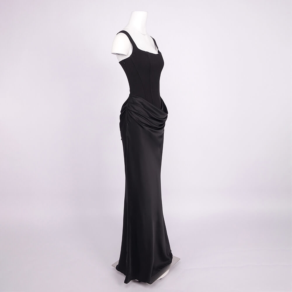 Hortense Square Neck Corset Maxi Dress
