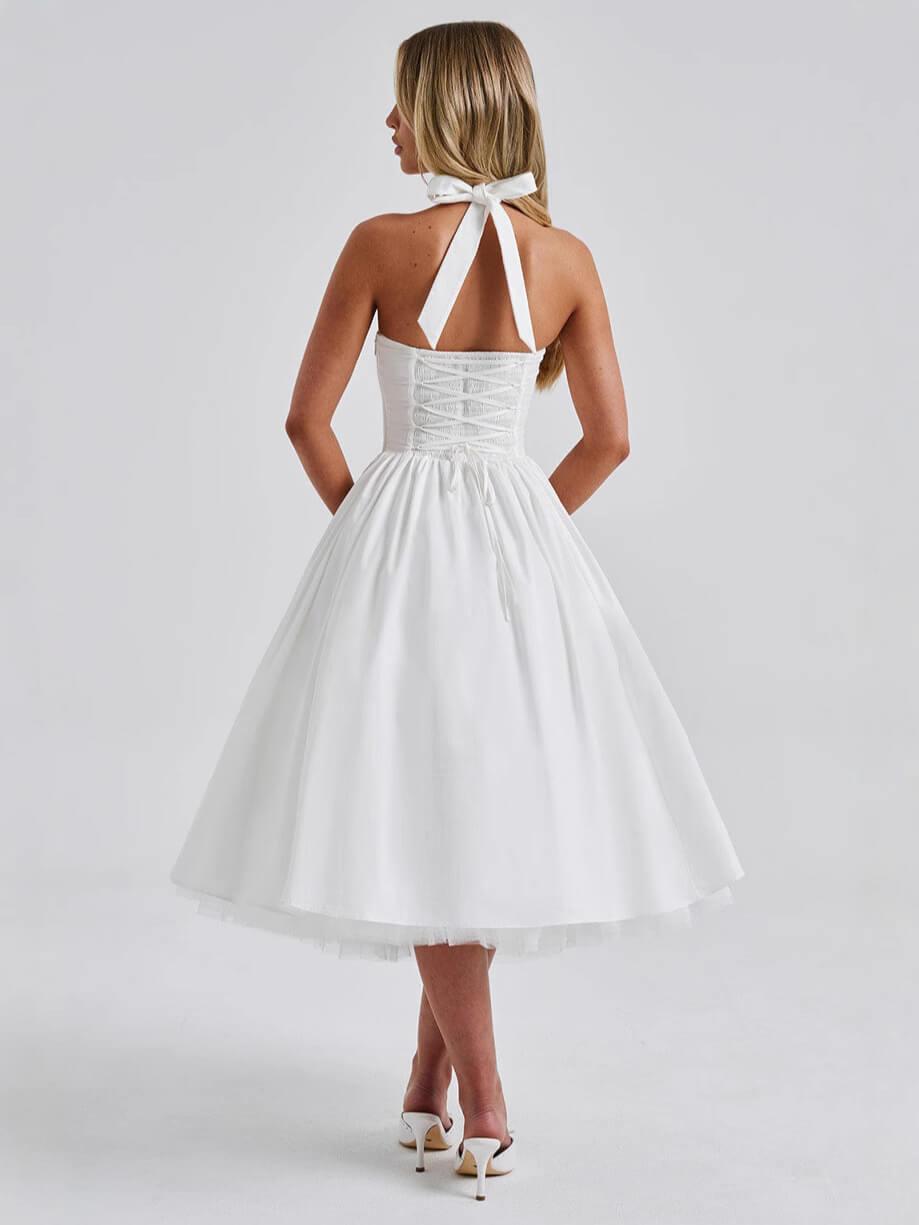 Margaux Halter Neck Midi Dress