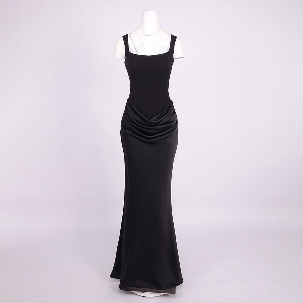 Hortense Square Neck Corset Maxi Dress