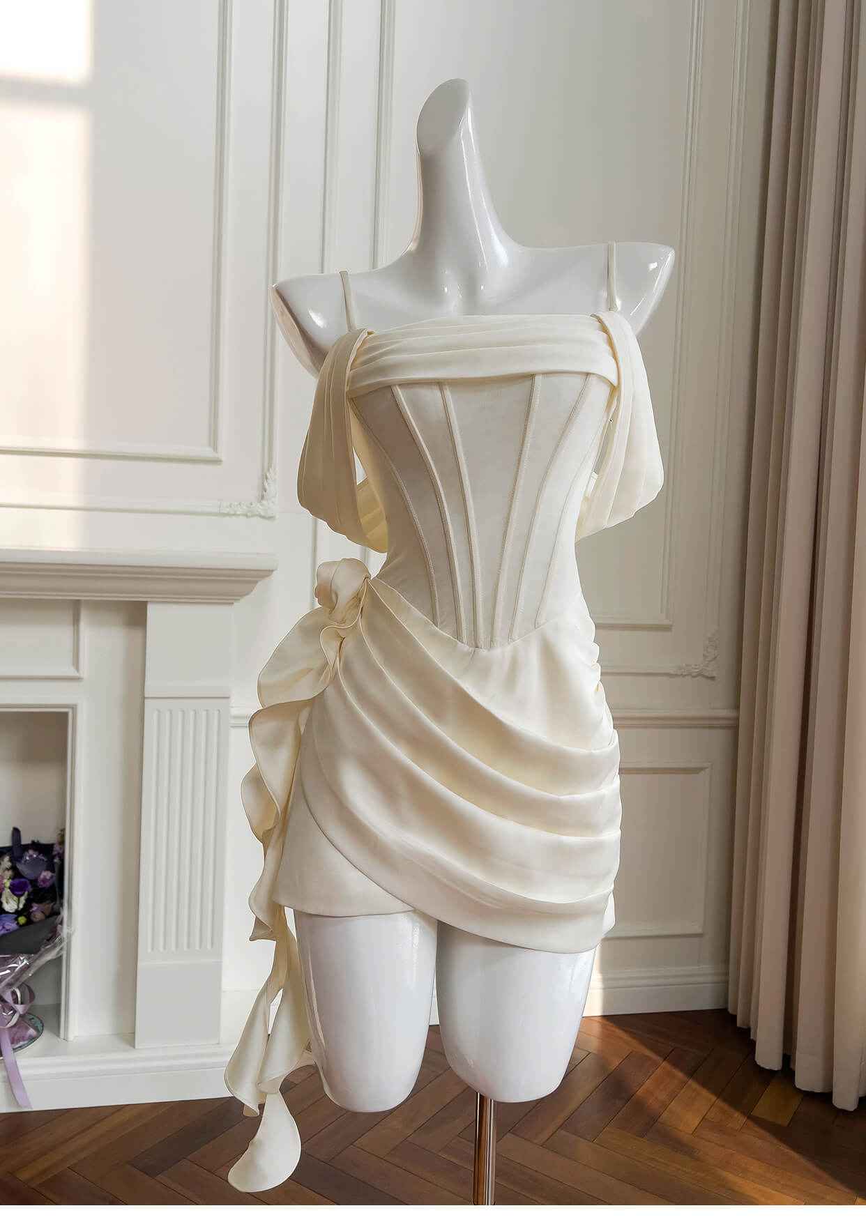 Vanille Strapless Corset Mini Dress