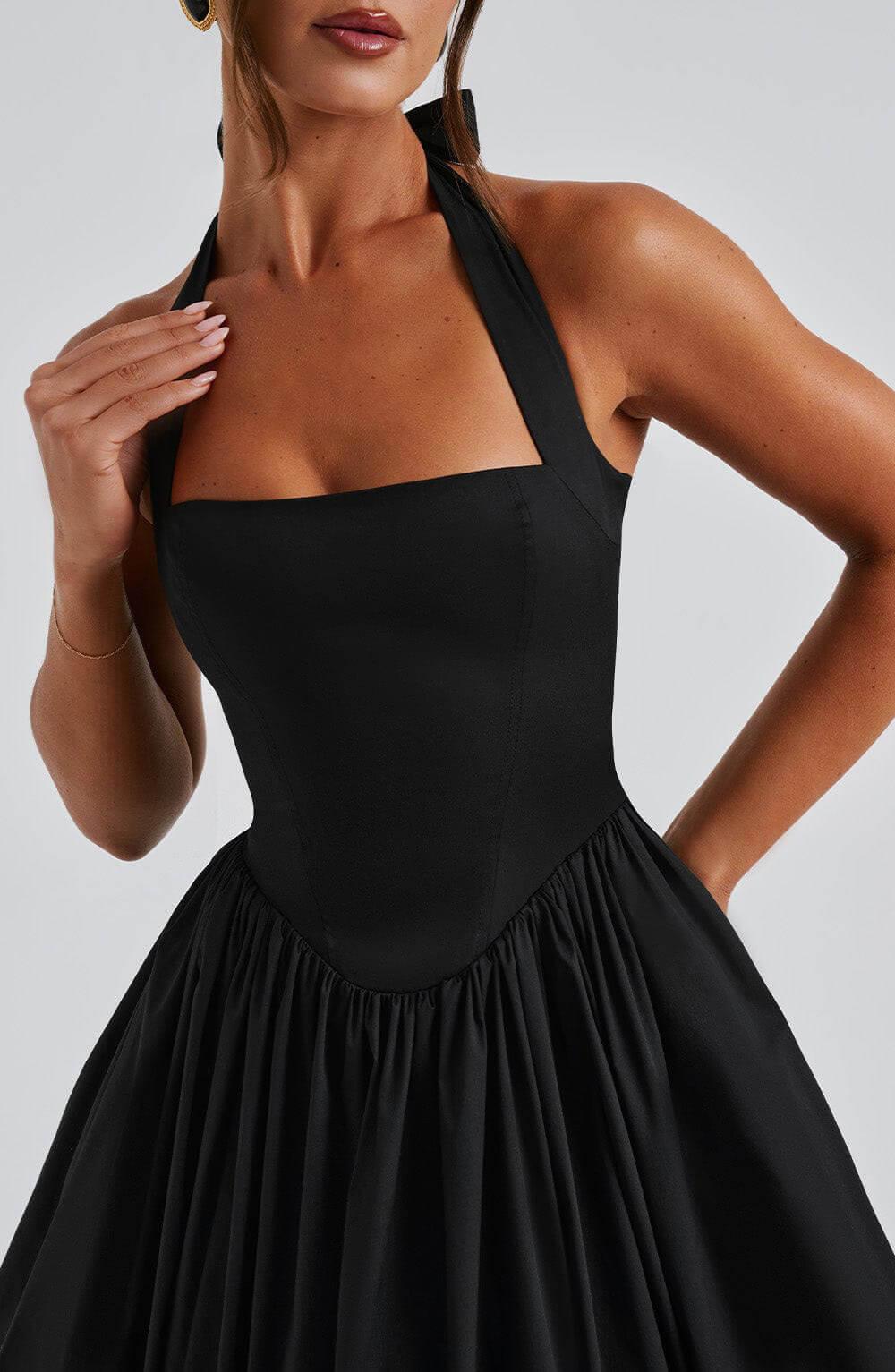 Margaux Halter Neck Midi Dress
