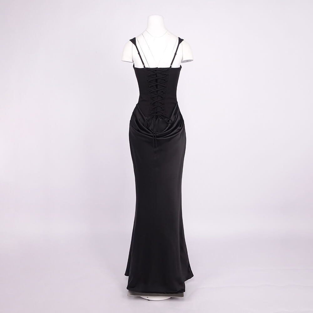 Hortense Square Neck Corset Maxi Dress
