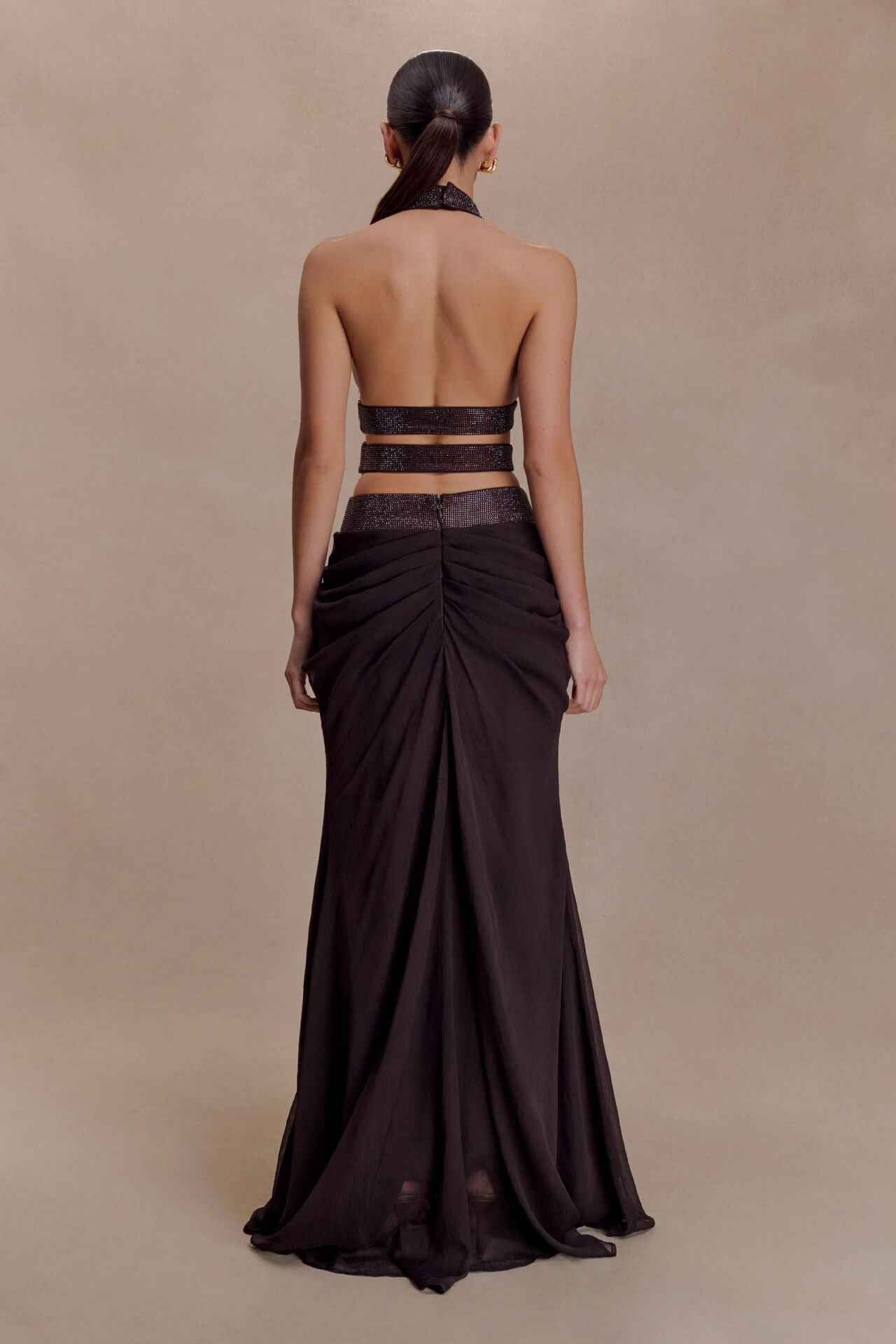 Désir Halter Cutout Maxi Dress