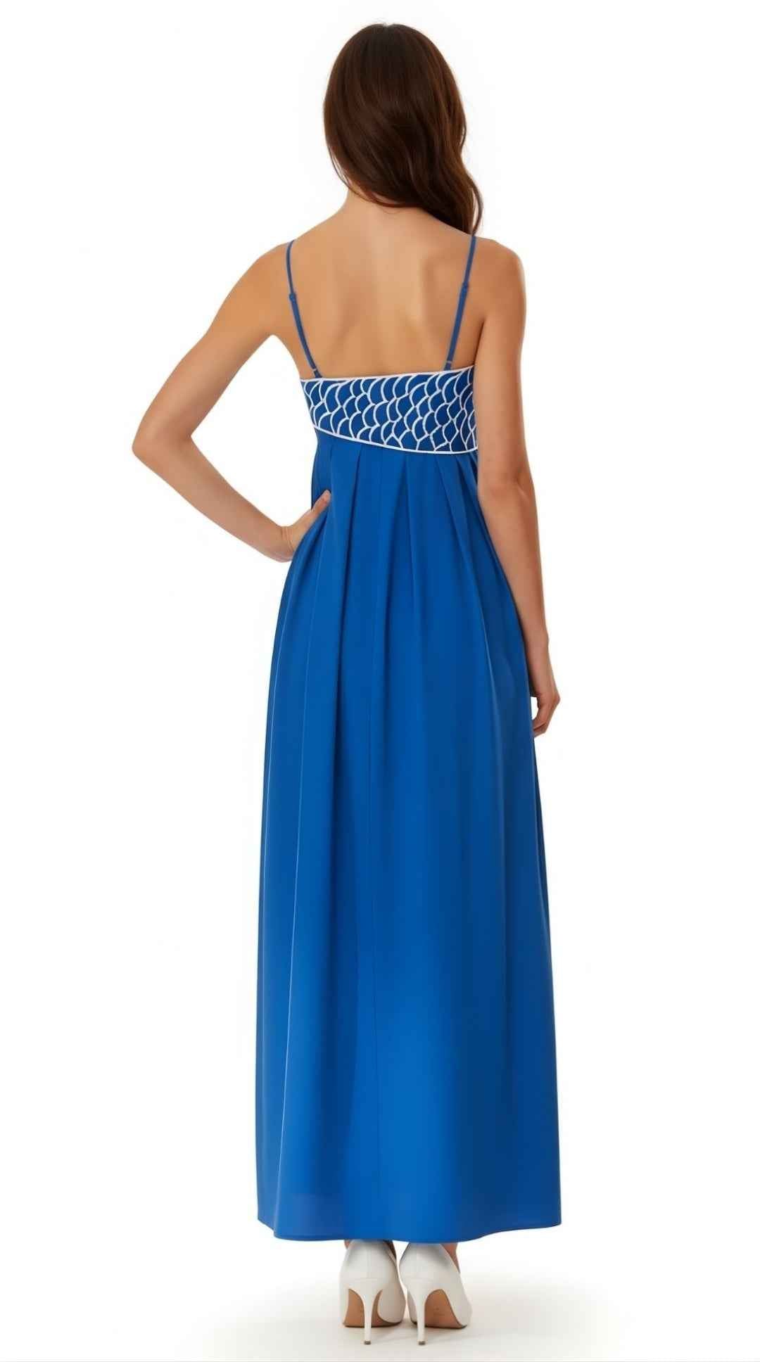Deborah Maxi Dress with Embroidery