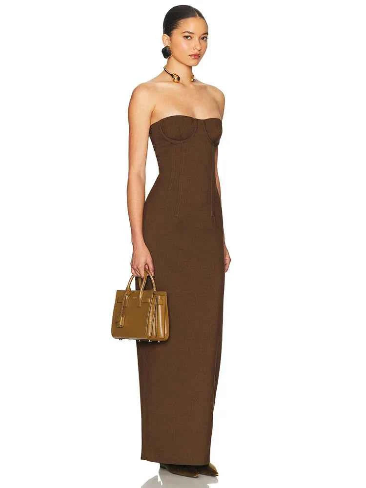 Brielle Strapless Bodycon Maxi Dress