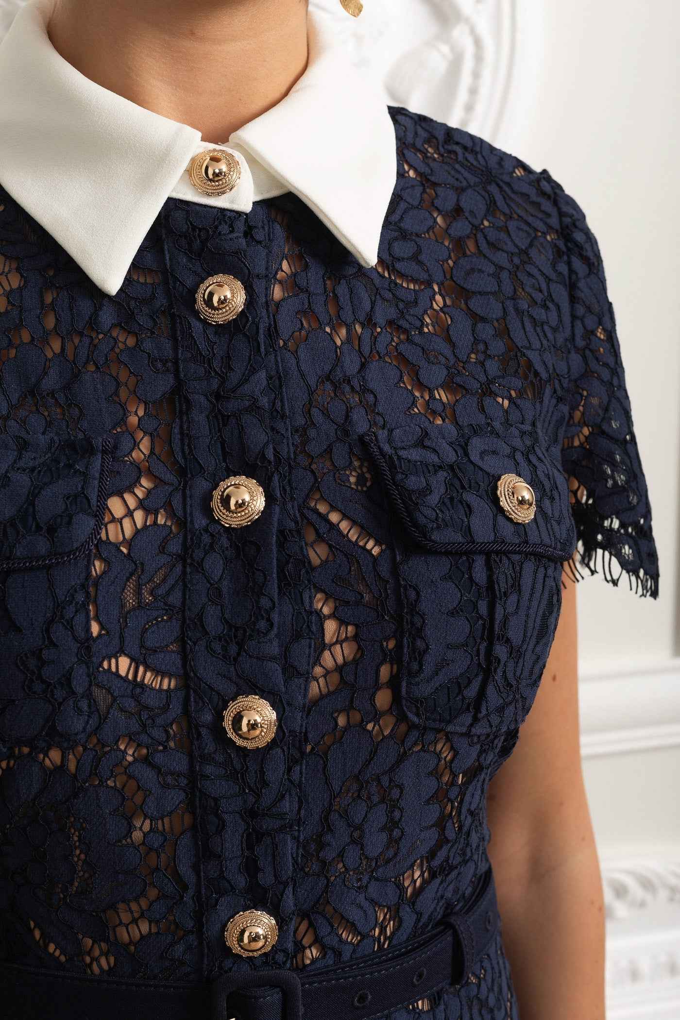 Matilda | FLORAL LACE MIDI COCKTAIL PARTY DRESS