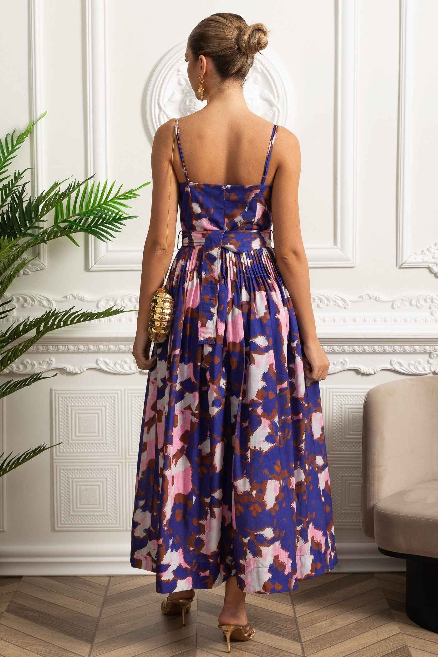 Pleated Bust | PLEATED FITTED MIDI PARTY COCKTAIL DRESS