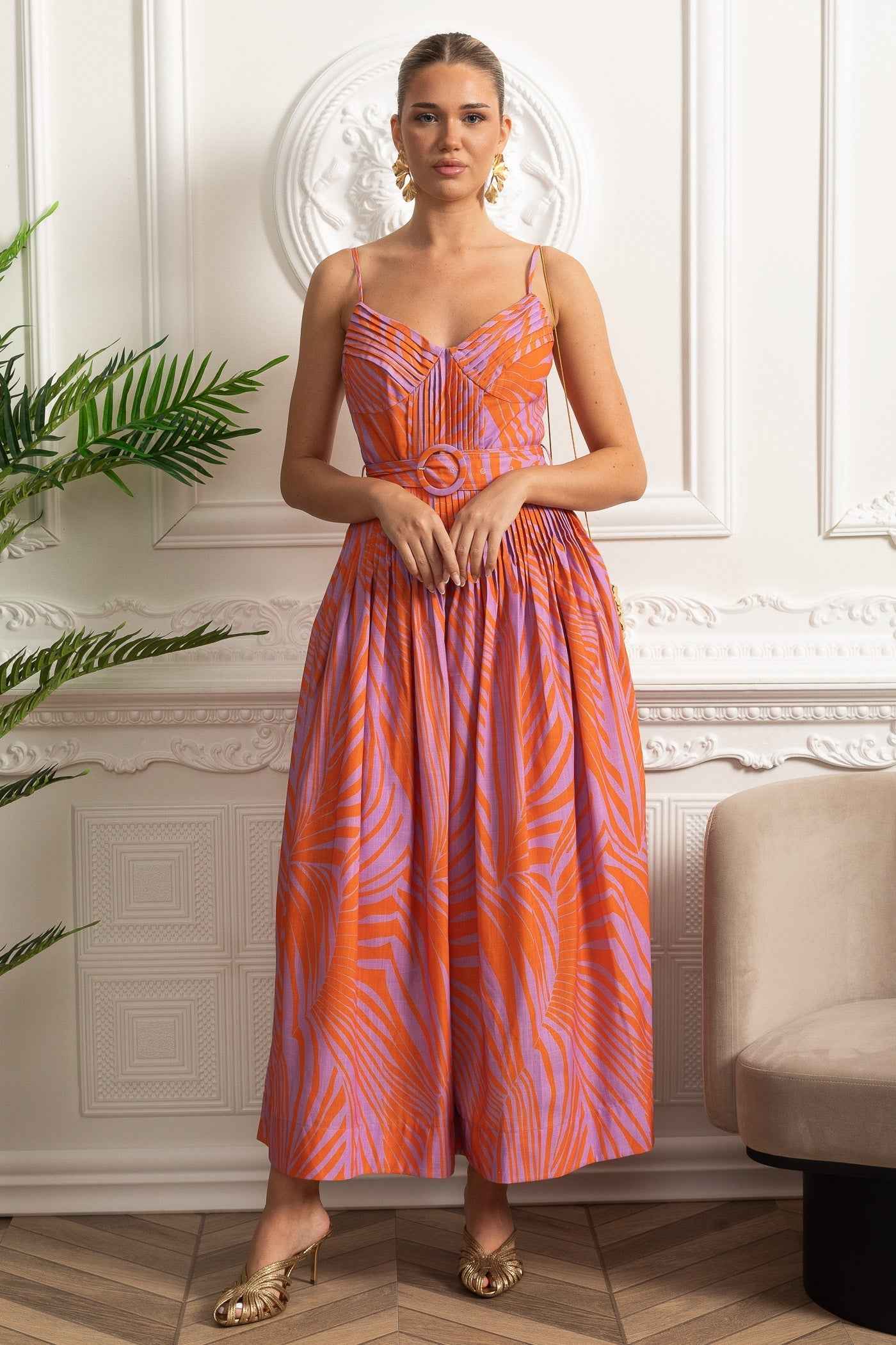 Pleated Bust | PLEATED FITTED MIDI PARTY COCKTAIL DRESS