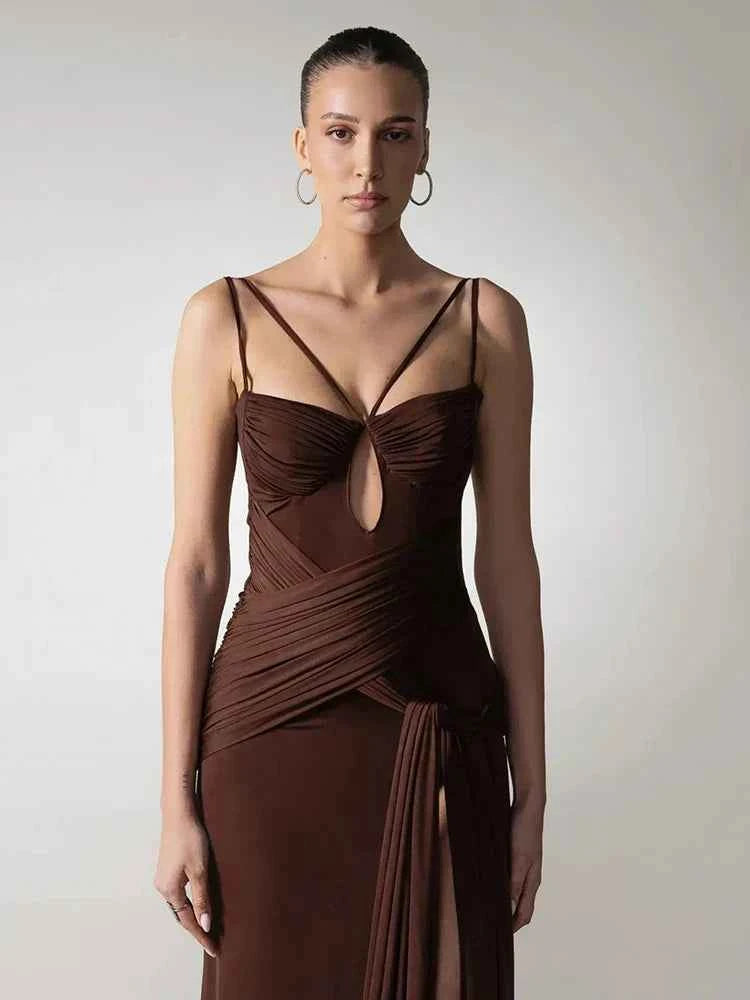 Paloma Multi-Strap Cut-Out Maxi Dress