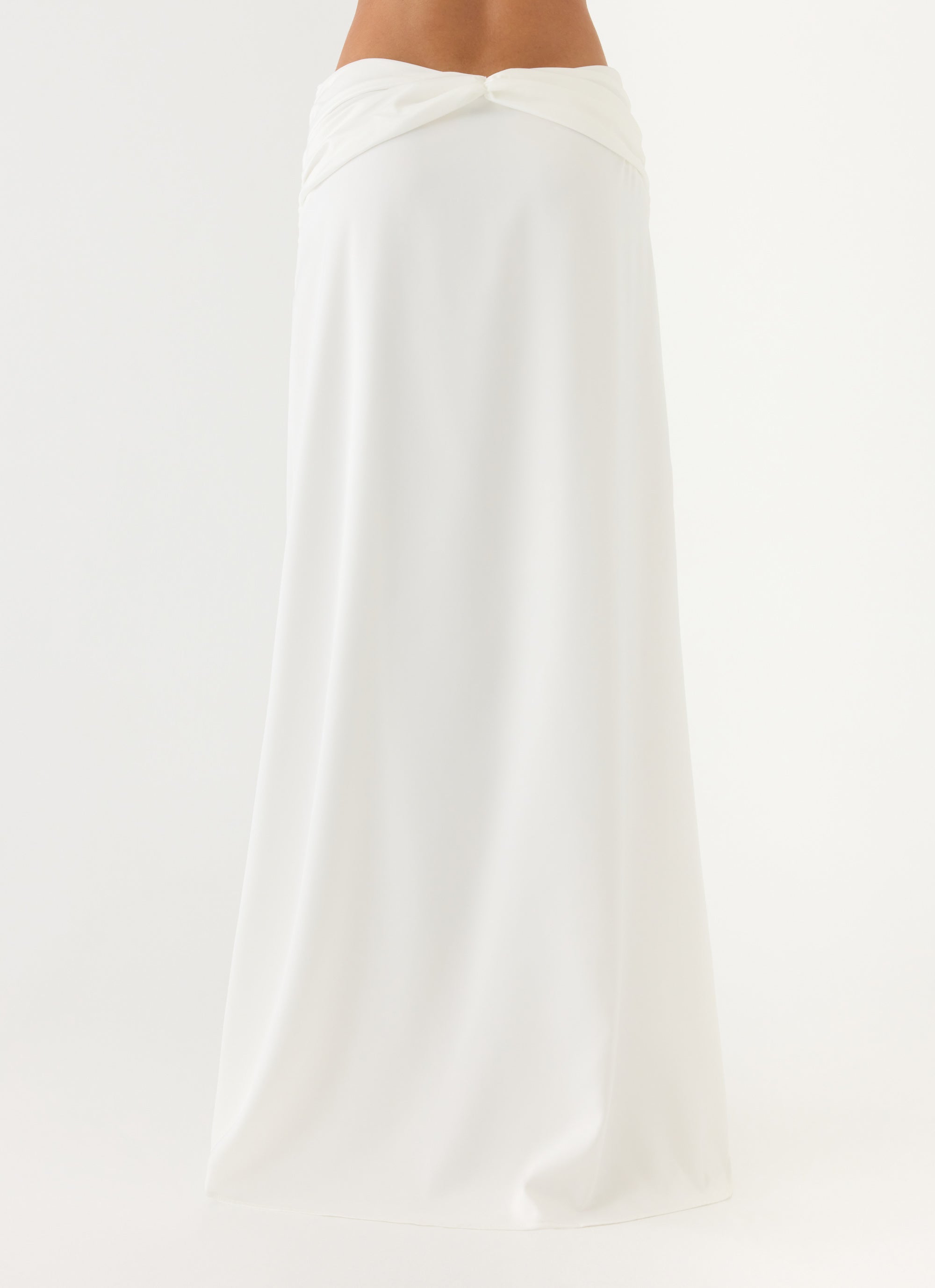 She Means It Maxi Skirt - Ivory Low Rise - ICYBOO