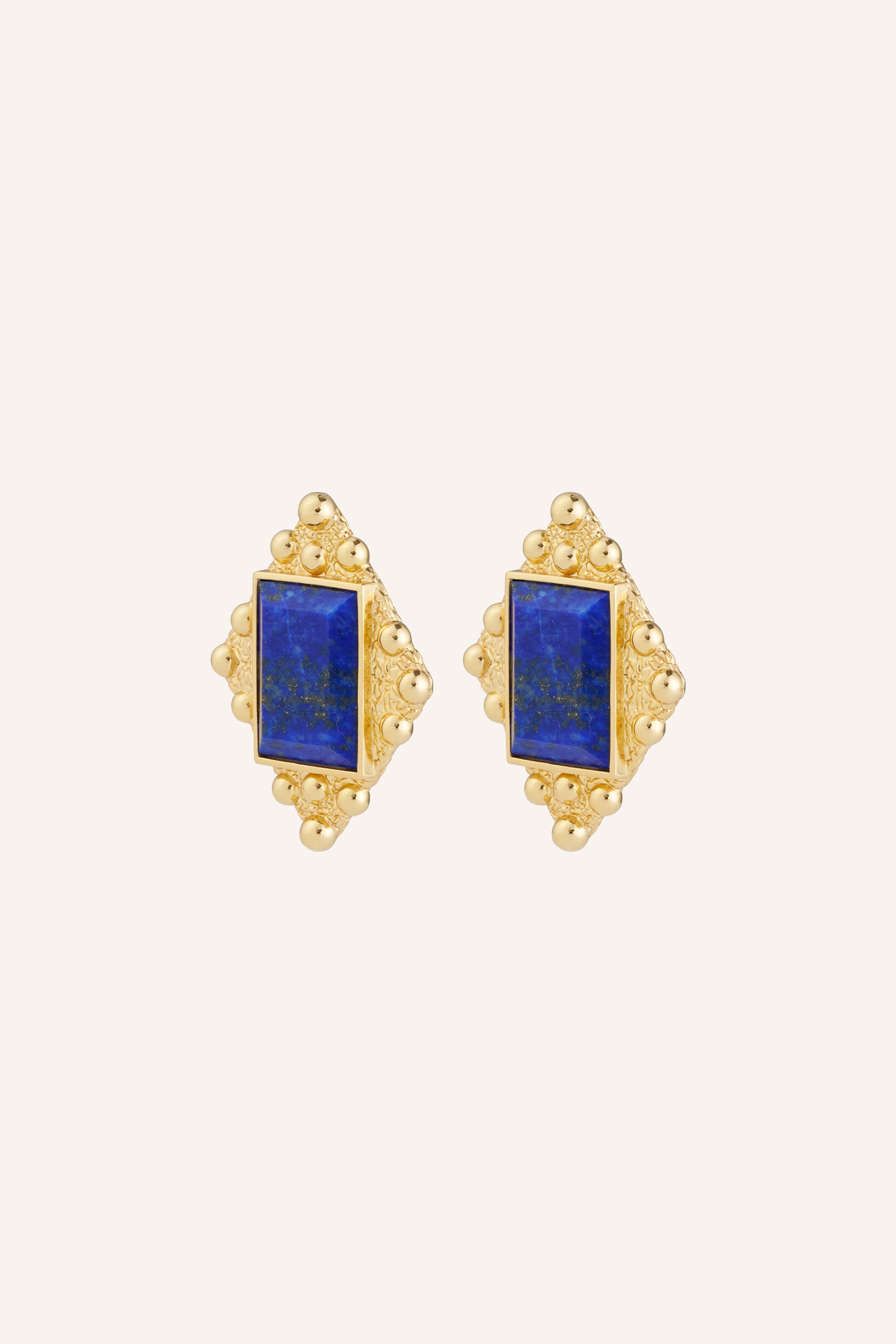 Taormina Earrings In Lapis Lazuli - ICYBOO