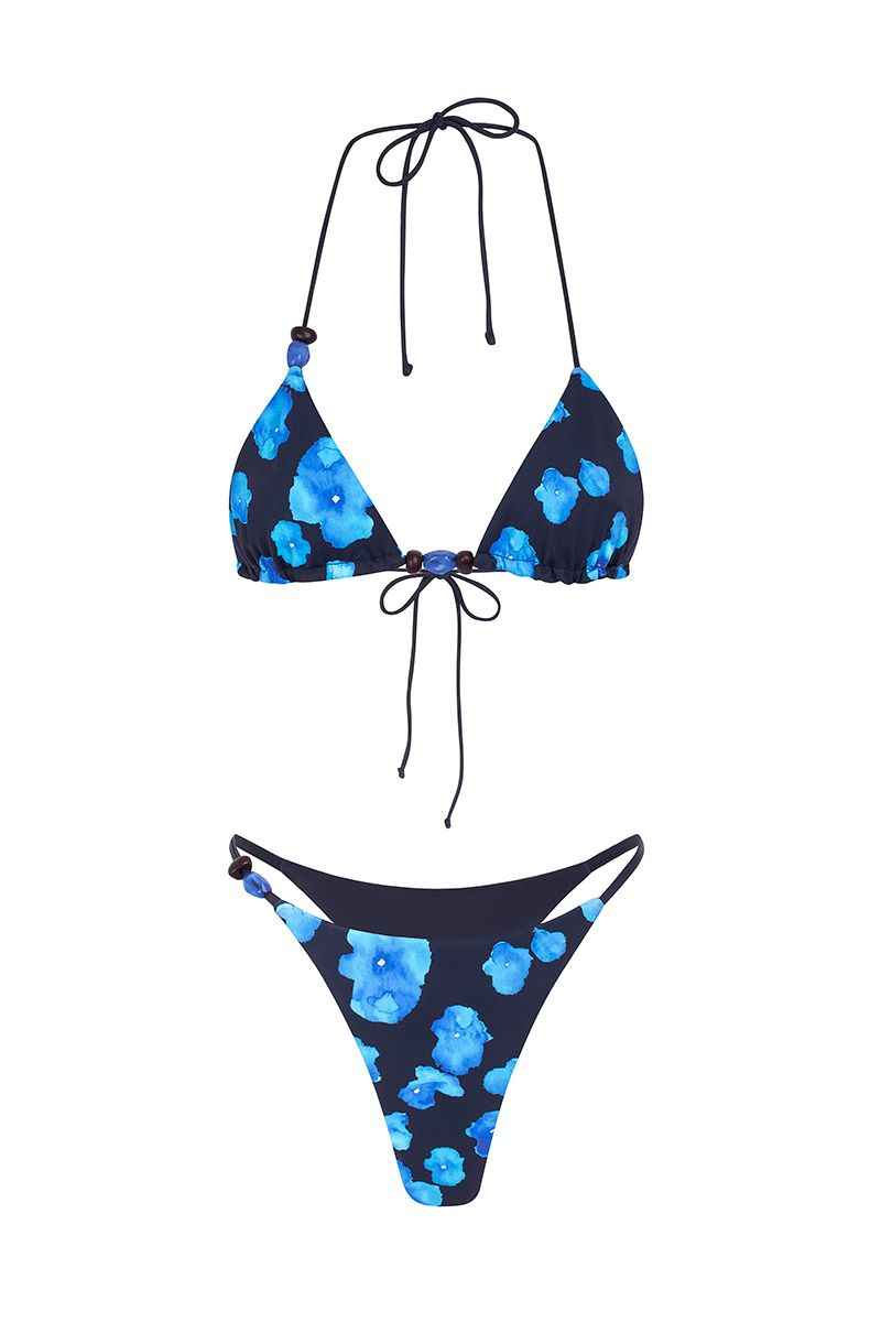 Siwa Floral Reversible Mini Summer Bikini - Blue