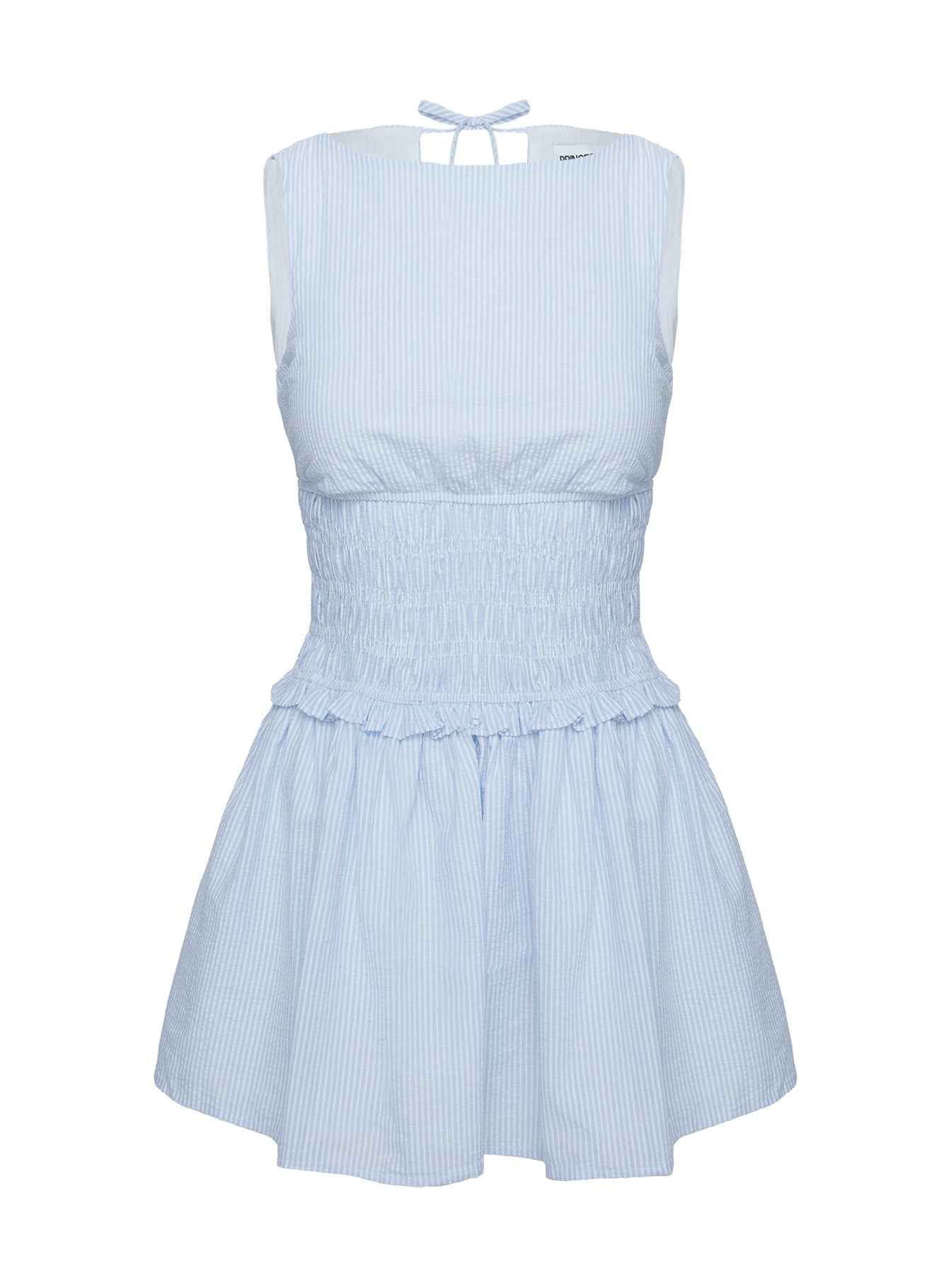 Yennifer | PLEATED STRIPED MINI SUMMER CASUAL DRESS