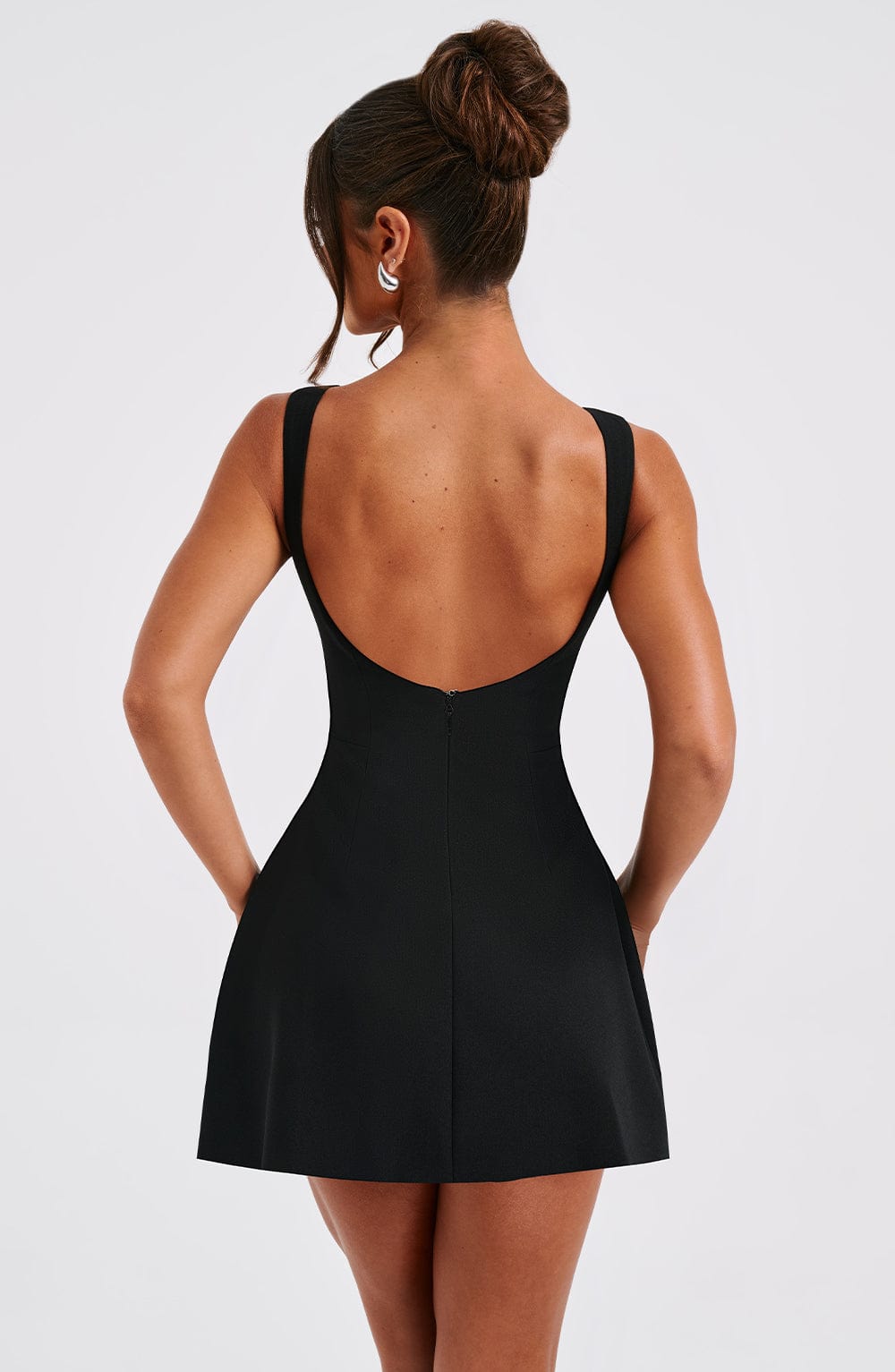 Alana Black Mini Dress - ICYBOO