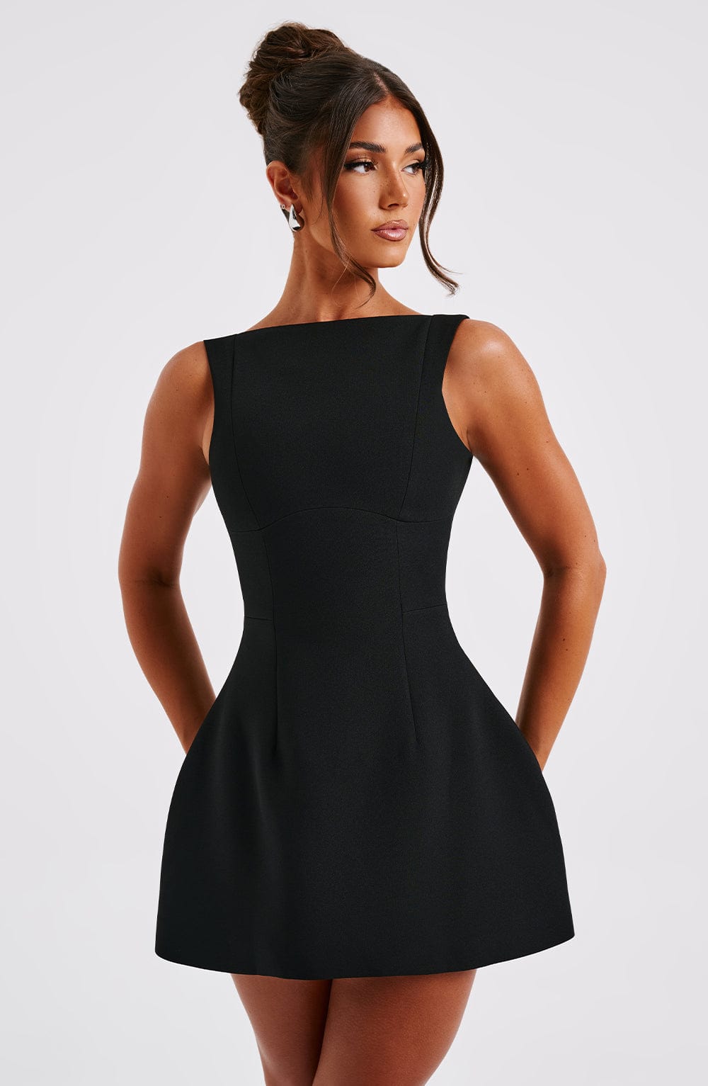 Alana Black Mini Dress - ICYBOO